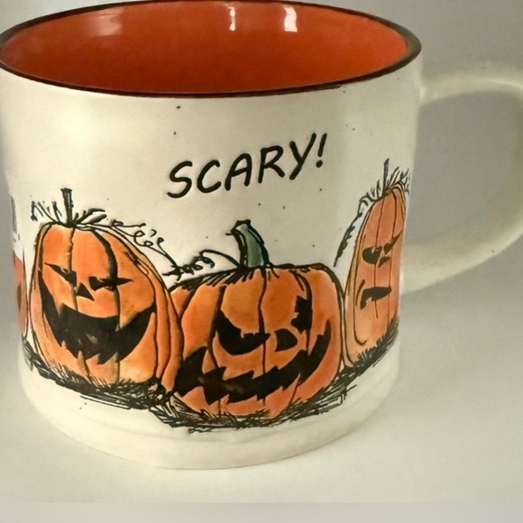 Halloween Scary 3D Pumpkin Patch ELI + ANA Coffee/Cider Mug NWT - Picture 1 of 2